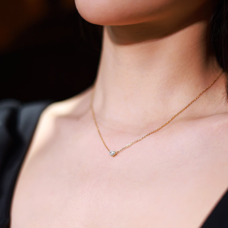 Ewige Herzkette (0,3 ct. Herzschliff)