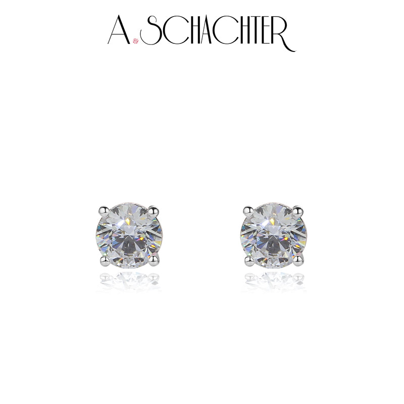 Noir & Lumière Duo — Black（1 ct. Round cut)
