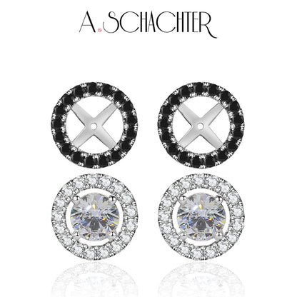 Noir & Lumière Duo — Black（1 ct. Round cut)