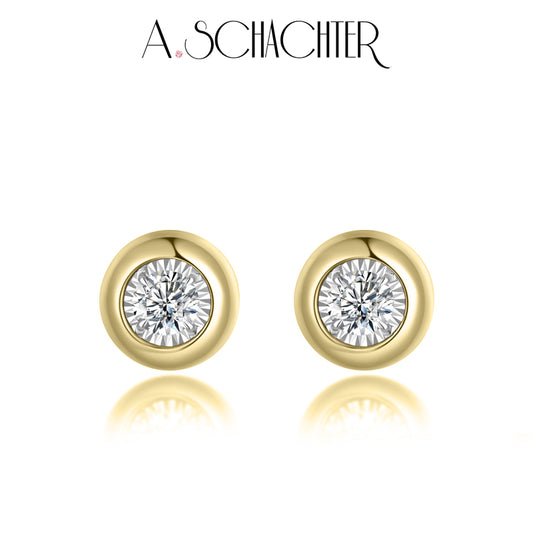 Golden Radiance Ohrringe (0,2 ct. Rundschliff)