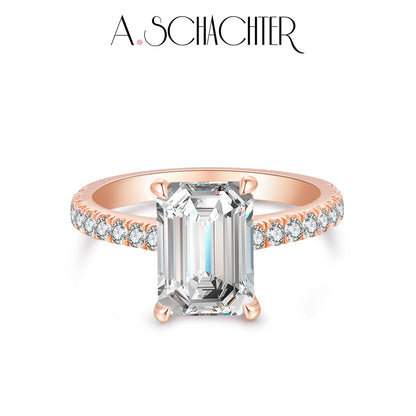 Prism Aurora Ring （3.21 ct. emerald cut)