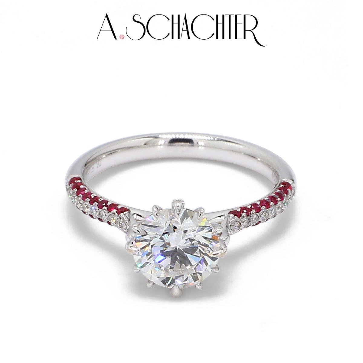 Solitärring „Crimson Radiance“