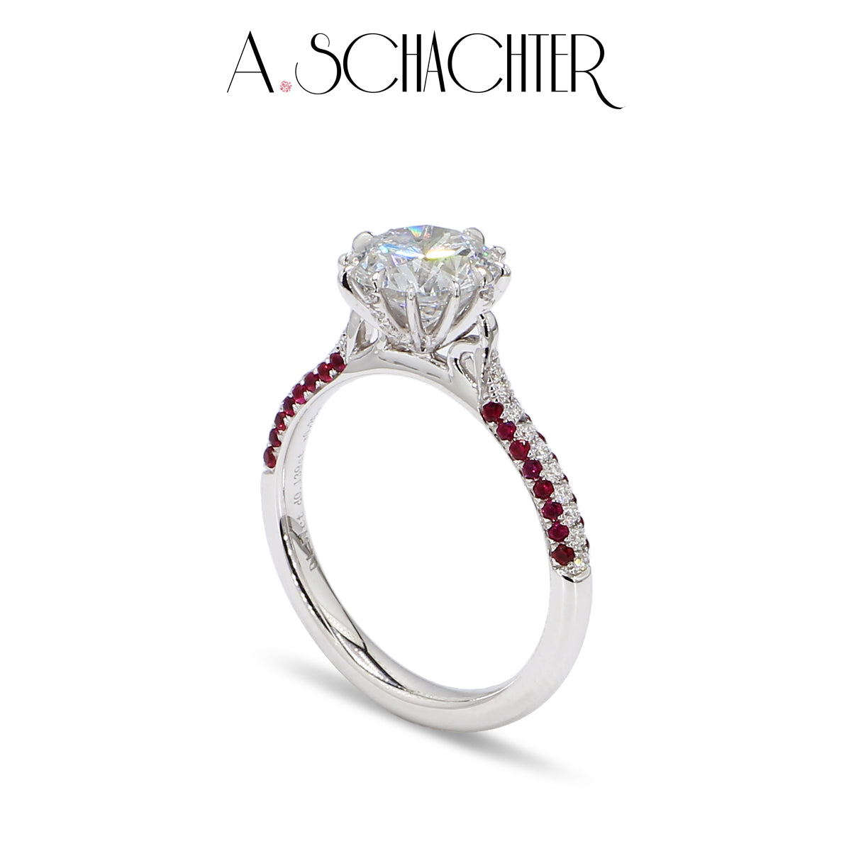 Solitärring „Crimson Radiance“