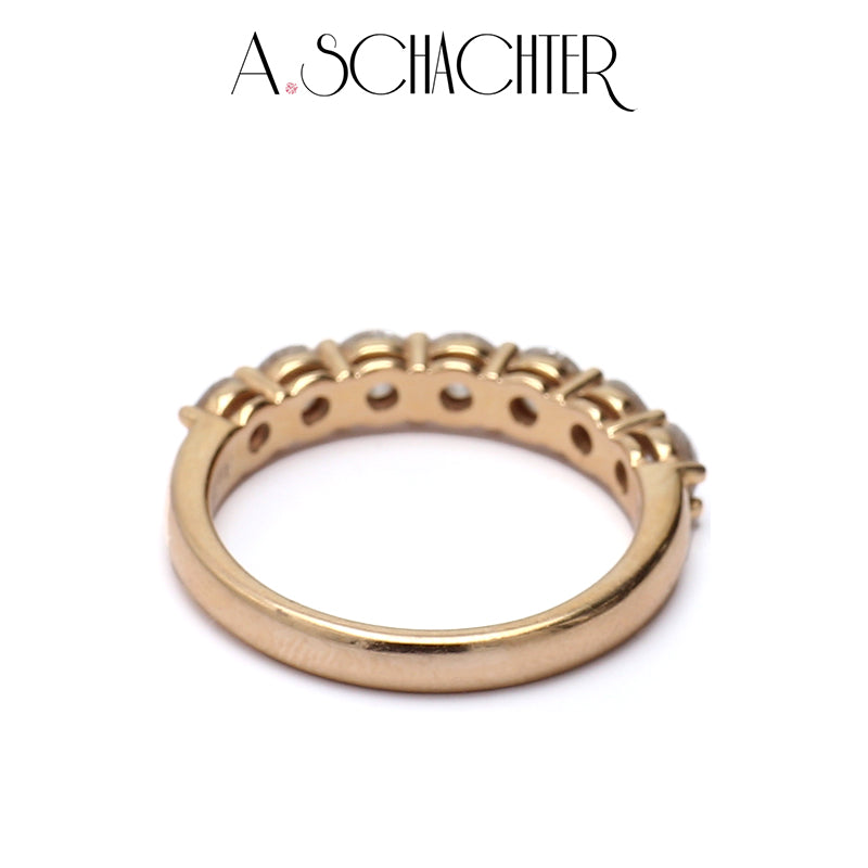 Classic Radiance Diamond Eternity Band（0.15 ct * 7. Round cut)