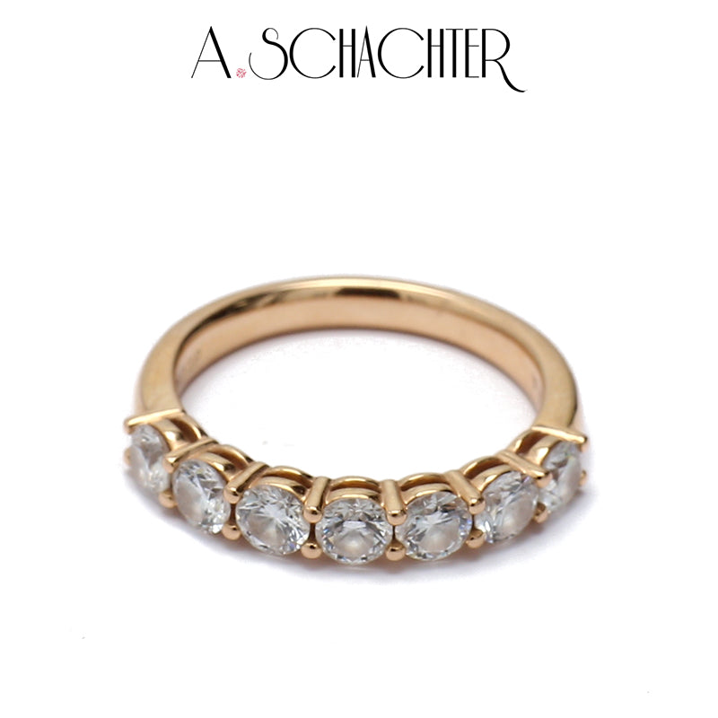 Classic Radiance Diamond Eternity Band（0.15 ct * 7. Round cut)