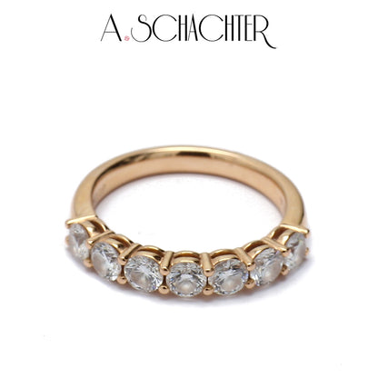Classic Radiance Diamond Eternity Band（0.15 ct * 7. Round cut)