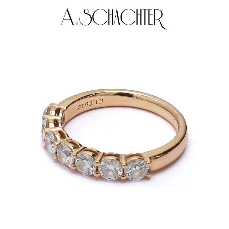 Classic Radiance Diamond Eternity Band（0.15 ct * 7. Round cut)