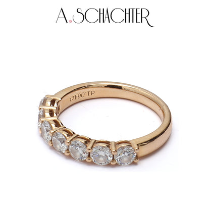 Classic Radiance Diamond Eternity Band（0.15 ct * 7. Round cut)