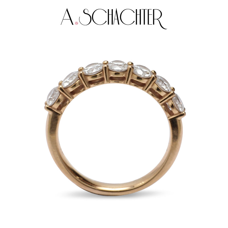 Classic Radiance Diamond Eternity Band（0.15 ct * 7. Round cut)