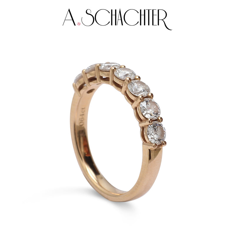 Classic Radiance Diamond Eternity Band（0.15 ct * 7. Round cut)