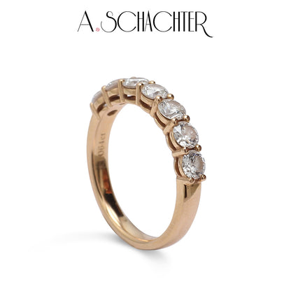 Classic Radiance Diamond Eternity Band（0.15 ct * 7. Round cut)