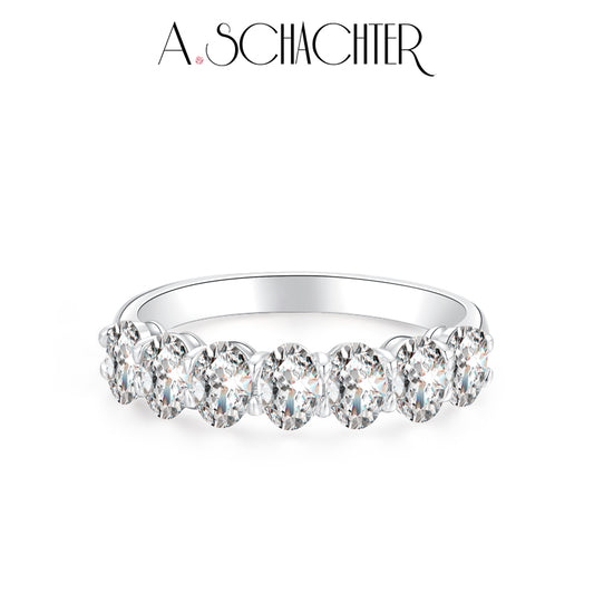 Aurora Oval Band （1.33ct. Oval cut)