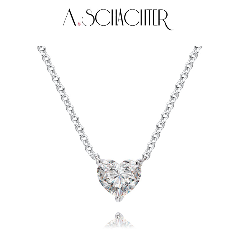 Ewige Herzkette (0,3 ct. Herzschliff)