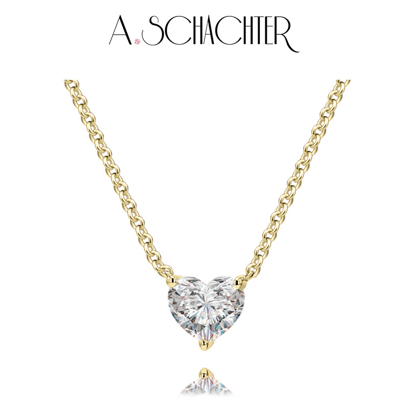Ewige Herzkette (0,3 ct. Herzschliff)
