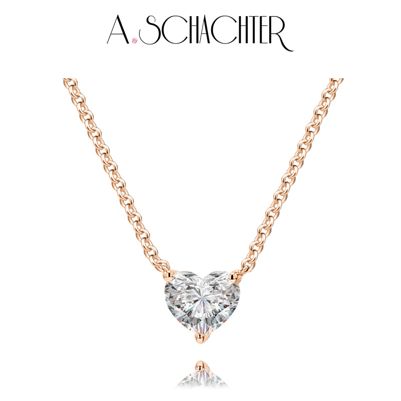 Ewige Herzkette (0,3 ct. Herzschliff)