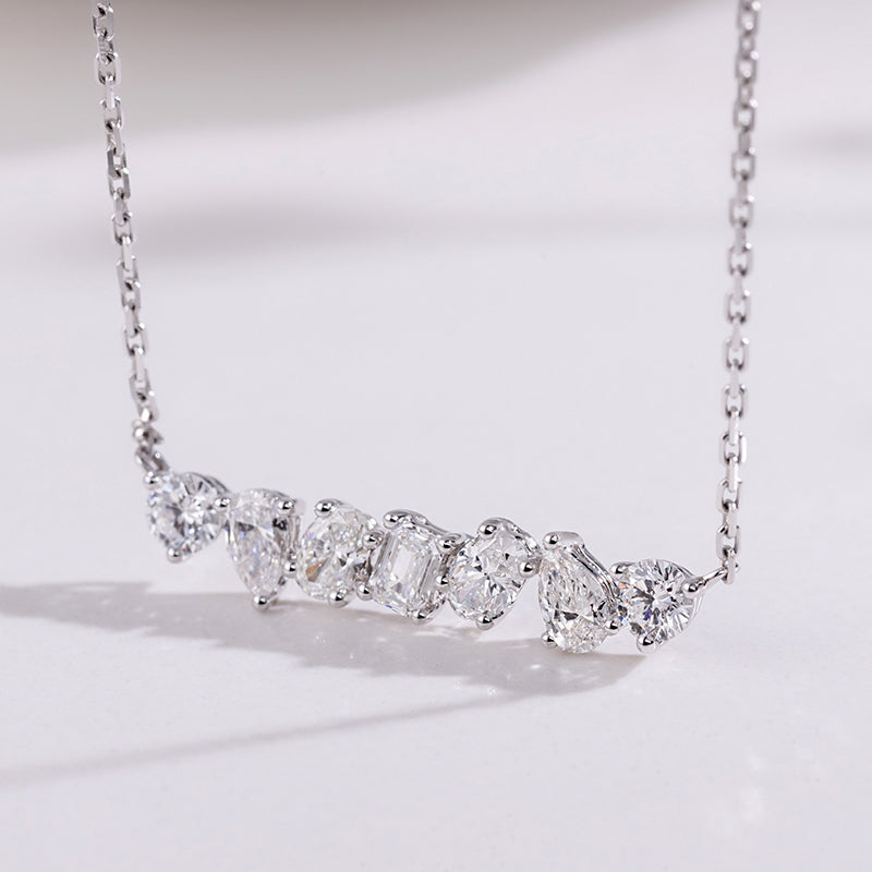 Harmony Diamond Necklace (1.09 mixed shaped, 7 stones)