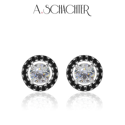 Noir & Lumière Duo — Black（1 ct. Round cut)